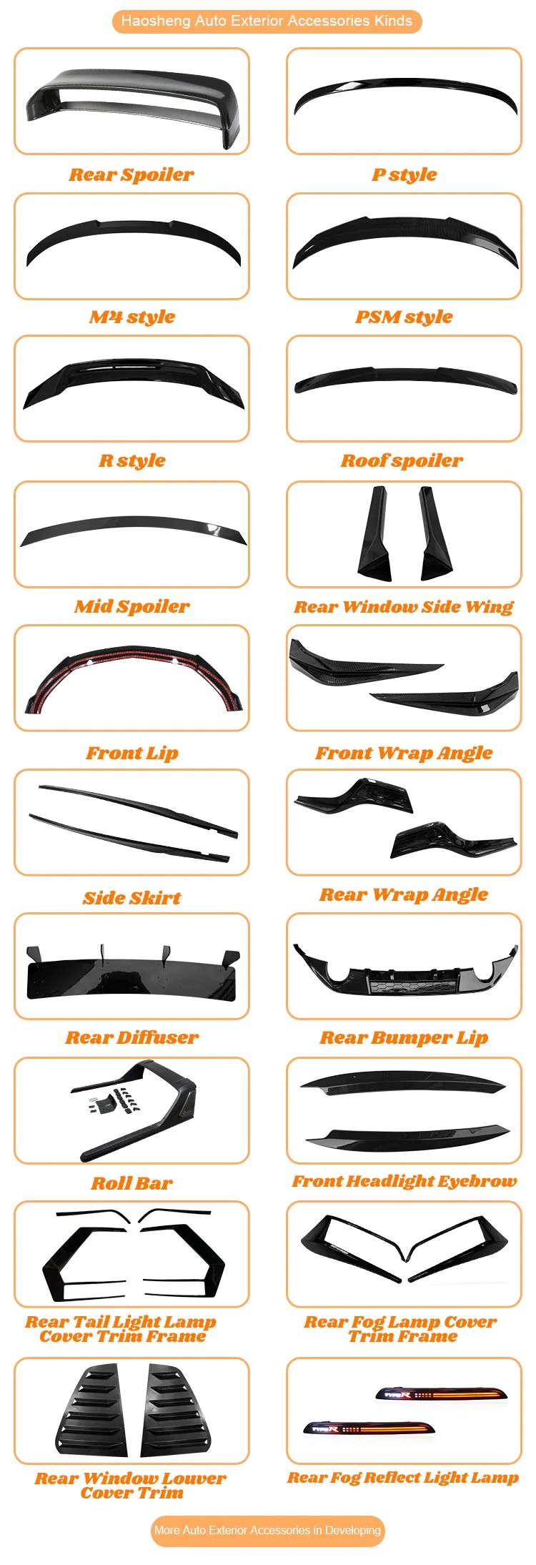 Car Accessories for Honda CRV Rear Spoiler 2012-2016